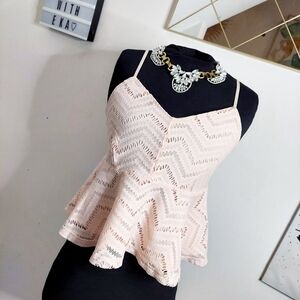Pink cropped camisole